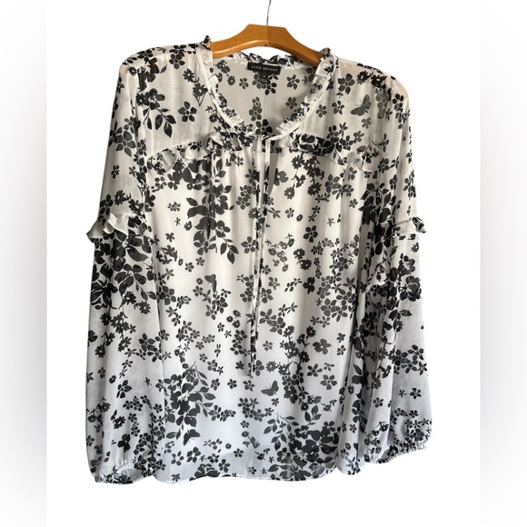 Lane Bryant Tops - Lane Bryant Black and White Floral Blouse
